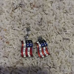 American flag earrings